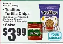 Key Food Tostitos Tortilla Chips & Salsa offer