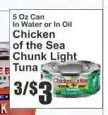 Key Food Chicken Of The Sea Chunk Light Tuna offer