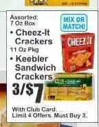 Key Food Keebler Sandwich Crackers offer