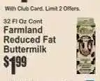 Key Food Farmland Reduced Fat Buttermilk offer