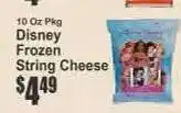Key Food Disney Frozen String Cheese offer