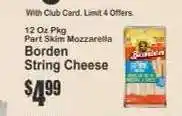 Key Food Borden String Cheese offer