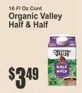 Key Food Organic Valley Half & Half offer
