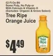 Key Food Tree Ripe Orange Juice offer