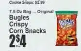 Key Food Bugles Crispy Corn Snacks offer