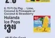 Key Food Holanda Ice Pops offer