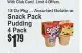 Key Food Snack Pack Pudding 4 Pack offer