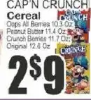 Key Food Cap'N Crunch Cereal offer