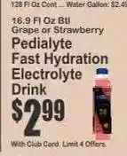 Key Food Pedialyte Fast Hydration Electrolyte Drink offer