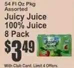 Key Food Juicy Juice 100% Juice 8-Pack offer