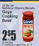 Key Food Goya Cooking Base offer