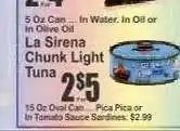 Key Food La Sirena Chunk Light Tuna offer