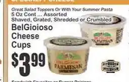 Key Food BelGioioso Cheese Cups offer