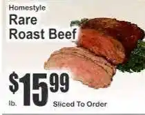Key Food Rare Roast Beef offer