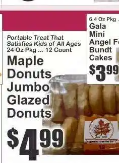 Key Food Maple Donuts Jumbo Glazed Donuts offer