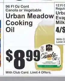 Key Food Urban Meadow Cooking Oil offer