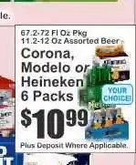 Key Food Corona, Modelo or Heineken 6 Packs offer