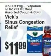 Key Food Vick's Sinus Congestion Relief offer