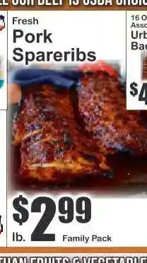 Key Food Fresh Pork Spareribs offer
