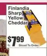 Key Food Finlandia Sharp Yellow Cheddar offer