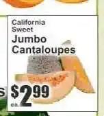 Key Food California Sweet Jumbo Cantaloupes offer