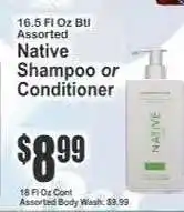 Key Food Native Shampoo or Conditioner offer