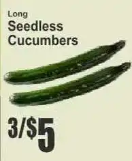 Key Food Long Seedless Cucumbers offer