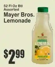 Key Food Mayer Bros. Lemonade offer