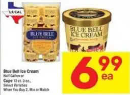Randalls Blue Bell Ice Cream offer