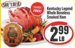 IGA Kentucky Legend whole boneless smoked ham offer