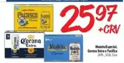 El Super Modelo Especial, Corona Extra or Pacifico offer