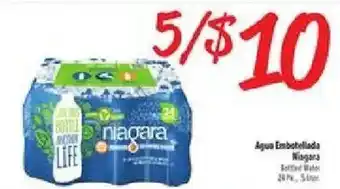 El Super Niagara bottled water offer