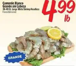 El Super Frozen deli shrimp headless offer