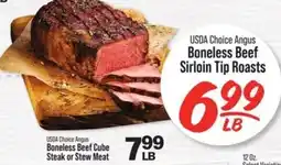 IGA Usda Choice Angus Boneless Beef Sirloin Tip Roasts offer