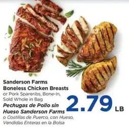 Food 4 Less Sanderson Farms Boneless Chicken Breasts offer