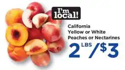 Food 4 Less California Yellow or White Peaches or Nectarines offer