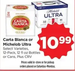 Food 4 Less Carta Blanca or Michelob Ultra offer