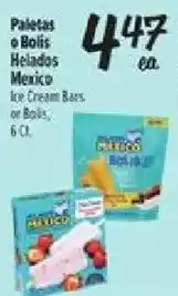 El Super Mexico Ice Cream Bars or Boils offer