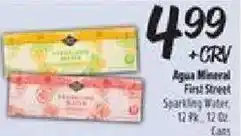 El Super Aqua Mineral First Street Sparkling Water offer
