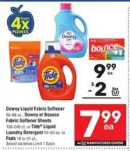 Randalls Downy Liquid Fabric Softener or Tide Liquid Laundry Detergent offer