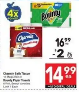 Randalls Charmin Bath Tissue or Bounty Paper Towels offer