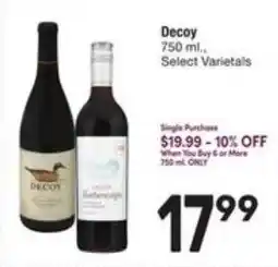 Randalls Decoy Select Varietals offer