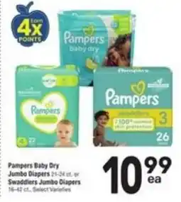 Randalls Pampers Baby Dry Jumbo Diapers offer