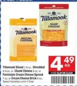 Randalls Tillamook shredded cheese offer