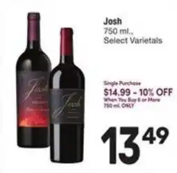 Randalls Josh Select Varietals offer