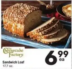 Randalls The Cheesecake Factory Sandwich Loaf offer