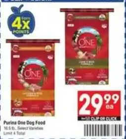 Randalls Purina One Dog Food offer