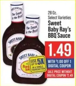 IGA Sweet Baby Ray's BBQ Sauce offer
