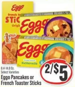 Eggo Egg Pancakes or French Toaster Sticks
