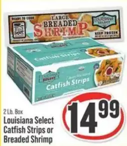 IGA Louisiana Select Catfish Strips or Breaded Shrimp offer